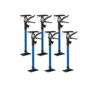 Lot de 6 étais de soutien à gâchette télescopique réglable en hauteur bleu