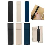 Lot De 6 Étuis À Stylos Créatifs, Étuis À Stylos En Cuir Pu, Porte-Stylos Pour Ordinateur Portable, Étuis À Stylos À Bande Élastique, Fournitures D'Apprentissage Et De Bureau