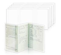 Lot de 6 étuis de protection pour permis de conduire - 210 x 105 mm - 3 pochettes pliables transparentes - Pour voiture et moto