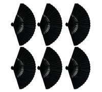Lot de 6 éventails de danse pliables multicolores pour événements de danse en ligne réutilisables avec design personnalisable