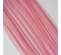 Lot de 6 extensions de cheveux en plumes synthétiques à clipser - Mélange de guirlandes argentées - 2 en 1 - Mèches pour femmes et filles - TINSLE-A2_55,9 cm