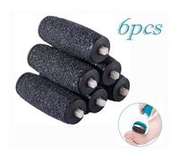 Lot de 6 Extra Rugueux Rouleaux de Remplacement pour Scholl Velvet Smooth Express Pedi Râpe Electrique Rouleaux de Rechange