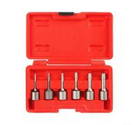 Lot de 6 extracteurs de vis avec entraînement carré de 3/8" et longueur de 210 mm, convient pour extraire des vis rouillées ou cassées dans diverses réparations