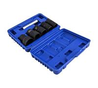 Lot de 6 extracteurs d'écrous endommagés de 1,27 cm avec structure de douille rabattable pour réparation automobile, bricolage et utilisation en atelier - Comprend des douilles de 17 mm, 19 mm, 21 mm