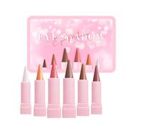 Lot de 6 eye-liners scintillants - Produits de maquillage pour le visage - Crayon à paupières imperméable - Pour femmes, filles, femmes, amateurs de beauté, fans de cosplay, représentants, mariées