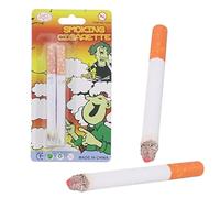 Lot de 6 fausses cigarettes amusantes, allumées sans cendres pour Halloween, aspect réaliste, blague pratique, unisexe, adulte, 8,2 cm