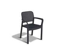 Lot de 6 fauteuils de jardin Allibert by SAMANNA En résine Coloris : graphite