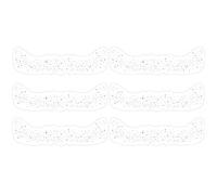 Lot de 6 faux autocollants pour femme - Tatouages temporaires imperméables à paillettes dorées et argentées pour fête musicale de vacances (Silver-QBT-008)
