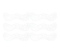 Lot de 6 faux autocollants pour femme - Tatouages temporaires imperméables à paillettes dorées et argentées pour fête musicale de vacances (Silver-QBT-003)