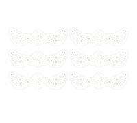 Lot de 6 faux autocollants pour femme - Tatouages temporaires imperméables à paillettes dorées et argentées pour fête musicale de vacances (or rose-QBT-016)