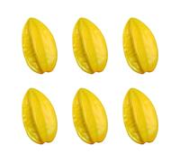 Lot de 6 faux fruits lavables pour décoration de cuisine, répliques de fruits réalistes pour festival, fête et décoration d'intérieur