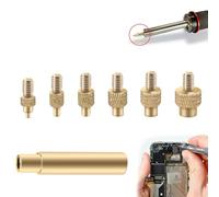Lot de 6 fers à souder - Embouts de fer à souder pour insert fileté - Écrous de fusion M2 M3 M4 M5 M6 M8 - Compatible avec les accessoires d'imprimante 3D