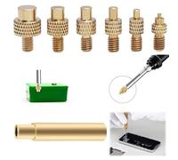 Lot de 6 fers à souder universels pour insert fileté - Écrous de fusion M2 M3 M4 M5 M6 M8 - Compatible avec les accessoires d'imprimante 3D