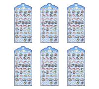 Lot de 6 feuilles d'autocollants en relief en résine PVC imperméable pour enfants Art Craft Notebook Journal Couverture de téléphone Décoration PVC