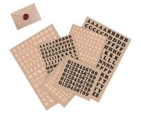 Lot de 6 feuilles d'autocollants lettres de l'alphabet et chiffres de 5 mm en alliage pailleté pour moulage en résine époxy, décoration, bricolage, bricolage, scrapbooking