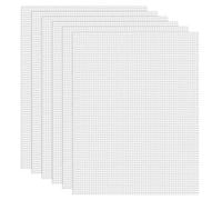 Lot de 6 feuilles de maille à œillets blancs flexibles pour travaux manuels, tapis vierges pour broderie, 20 x 30 cm