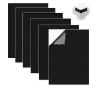 Lot de 6 Feuilles de Mousse Auto Adhésives, 3mm Carton Mousse EVA, Plaque de Mousse Autocollante Noir, Antidérapantes EVA Foam, En Mousse EVA Avec Dos Adhésif Pour la Protection des Meubles, 300x200mm