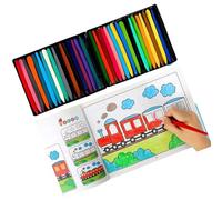 Lot de 6 feuilles de papier à dessin pour enfants avec 6 pages de coloriage uniques pour le développement cognitif