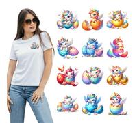 Lot de 6 feuilles de papier transfert thermique motif ange de Pâques pour bricolage, vêtements, t-shirt, masque, jeans, sac à dos (licornes nouveau-nés, fête de Pâques)