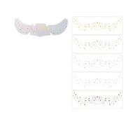 Lot de 6 feuilles de patchs de recherche de lumière - Tatouage temporaire - Pour femme - Accessoires de festival - Patchs pour filles - Festival - Face Art
