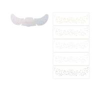 Lot de 6 feuilles de tatouage temporaire à paillettes pour femme, festival et carnaval, plage, sortie, tatouage, réutilisables, accessoires scintillants
