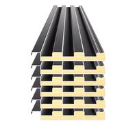 Lot de 6 feuilles de toiture ondulées, panneaux en alliage d'aluminium pour toiture isolée, idéales pour poulailler, abris auto et pergolas