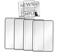 Lot de 6 feuilles grossissantes 3X légères avec règle transparente et lentille de Fresnel pour la lecture de petits imprimés, cartes, livres, personnes ayant une faible vision, cartes pour personnes