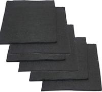 Lot de 6 feuilles minces électriques en feutre de graphite de carbone souple, for expériences scolaires et applications industrielles(10 * 100 * 100mm)