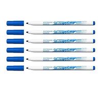 Lot de 6 Feutres effaçable à sec 1721 pointe Fine ogive bleu