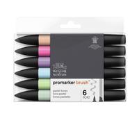 Lot De 6 Feutres Promaker Pastel - Winsor Et Newton
