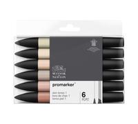 Lot de 6 feutres Promaker tons chair - Winsor et Newton