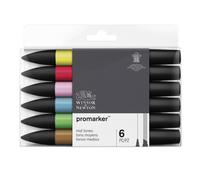Lot De 6 Feutres Promarker Tons Moyens - Winsor Et Newton