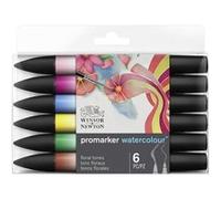 Winsor & Newton – Promarker Watercolour™ – Set de 6 marqueurs – Tons floraux