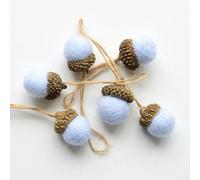 Lot de 6 feutrines pour loisirs créatifs, décoration de fête (bleu)