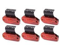 Lot de 6 Feux de Gabarit Latéraux 10-30 V/Feux Latéraux Eclairage 6 x 3 LED/étanches LED de position latérales universelles pour remorque, camion, caravane, camionnette, fourgon etc.