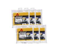 Lot de 6 Fibres micro-synthétiques SIKA SikaCem - Pour bétons et mortiers - Fibres 6 - 150 g