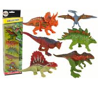 lot de 6 figurines de dinosaures multicolores