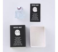 Lot de 6 figurines miniatures en résine phosphorescentes pour la maison, les fêtes d'Halloween, les loisirs créatifs, pour cadeaux de style boîte d'allumettes, décoration de jardin lumineuse (C et C)