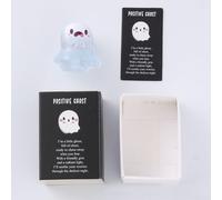 Lot de 6 figurines miniatures en résine phosphorescentes pour la maison, les fêtes d'Halloween, les loisirs créatifs, pour cadeaux de style boîte d'allumettes, décoration de jardin lumineuse (B et B)