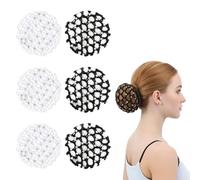 Lot de 6 Filet à Chignon, Filet à Chignon Équitation - Couvre-Chignon En Résille Pour Femmes, Cheveux Française Couverture de Chignon Pince à Cheveux, Accessoire De Coiffure Élégant Pour Femmes