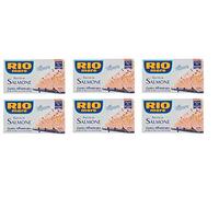 Lot de 6 filetto di Salmone al vapore Gusto Affumicato all'Olio di Oliva avec Grani di Pepe Saumon fumé à l'huile d'olive avec grains de poivre 125 g