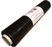 lot de 6 Film étirable pour palette NOIR 450 mm x 270 mètres pour palette - film préétiré emballage manuel noir opaque anti uv