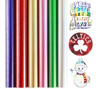 Lot de 6 films caméléon pour traceur textile, transfert thermique, 30 x 25 cm, film flexible pour traceur textile, autocollant en vinyle, pour traceur textile, film de transfert thermocollant pour