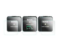 Lot de 6 films de protection d'écran en verre trempé pour microphone Rode Wireless GO II/Mark I WH1916 9H Anti-bulles Anti-rayures Anti-traces de doigts Ultra transparent