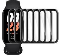 Lot De 6 Films De Protection Pour Xiaomi Smart Band 8 Active / Redmi Smart Band 2 ¿ Film 3d À Bords Noirs, Couvrance Totale, Transparence Hd, Anti-Bulles Et Anti-Rayures, Pose Facile