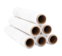 Lot de 6 Films Étirable, Rouleau de Film Palette Film Transparent Emballage Déménagement 6 pcs transparent 20 μm 50 cm x 300 m