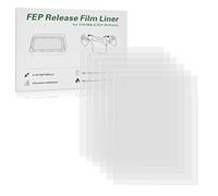 Lot de 6 films FEP pour imprimante 3D en résine, 260 x 200 x 0,15 mm, films FEP compatibles avec ELEGOO Mars 4 & Ultra, Saturn, Saturn S, Photon Mono 2, Mono X, Mono X 6K, M3, M3 Plus, Sonic Mini 8K
