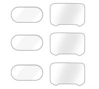 Lot de 6 films protecteurs d'écran HD en verre trempé anti-reflet et protection d'objectif pour Insta360 Luna pour caméra Ultra Action avec visibilité claire et résistance aux rayures