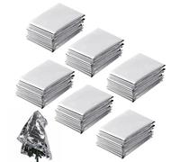 Lot de 6 Films réfléchissants - 210 x 160 cm - Économiseur de Chaleur pour la Croissance des - pour l'extérieur, la randonnée, la Tente de Culture, Le Jardin, la Serre et l'hiver