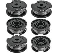 Lot de 6 fils de rechange compatibles avec Bosch pour bobine F016800351, fil de débroussailleuse avec couvercles